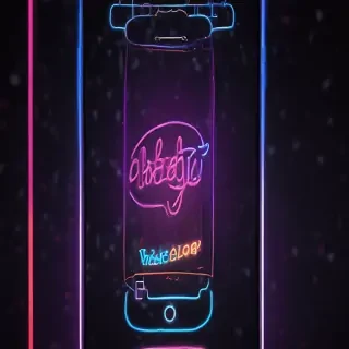 4k neon phone wallpaper