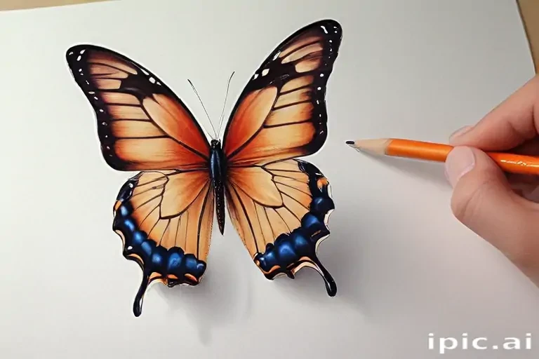 drawing butterfly