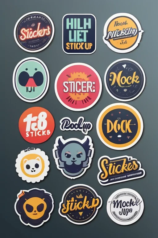 stickers mockup