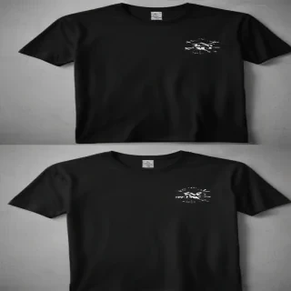 black t shirt mockup free