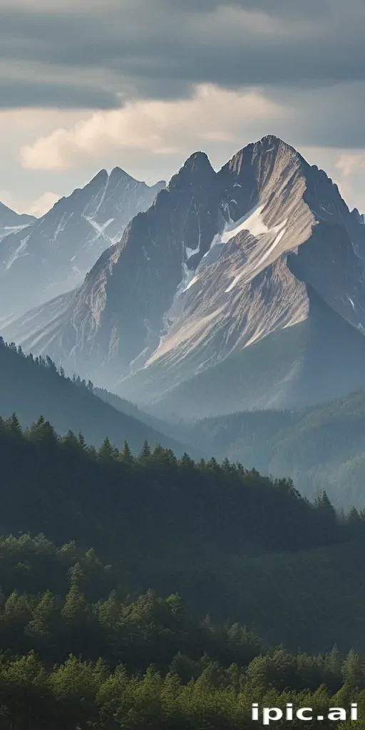 mountainous background