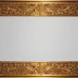 gold border transparent