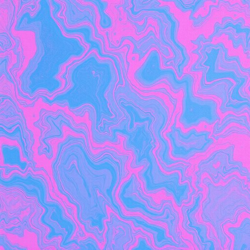 Create a high-resolution abstract texture of pink and blue marbled patterns, shot with a Canon EOS R5 camera at ISO 100, f/8 aperture, 1/125 sec shutter speed, 50mm lens, top-down view, deep focus.