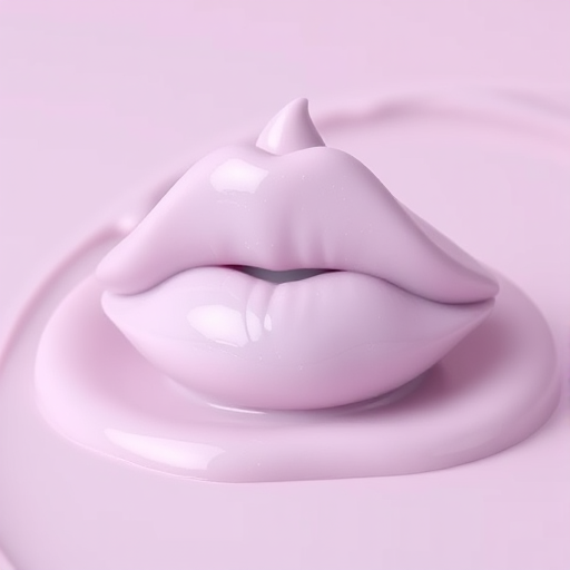 Pastel lilac "Cotton Candy Cloud" whipped lip cream with a mousse-like texture, offering a soft-focus effect and blurring fine lines