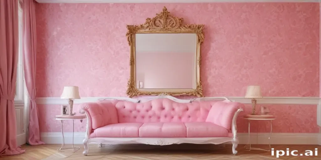 pink wall paper