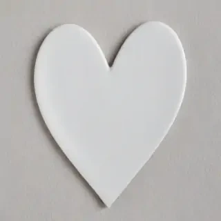 white heart