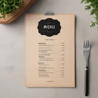 menu mockup free
