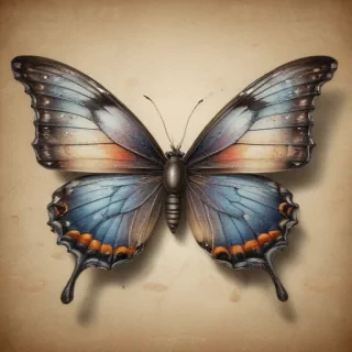 buterfly sketch