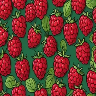 cartoon raspberry