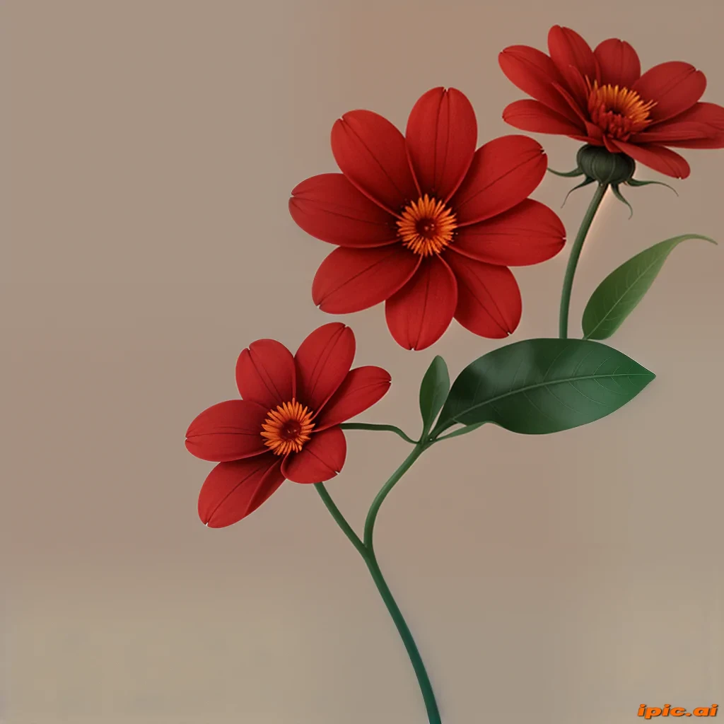 red flower png