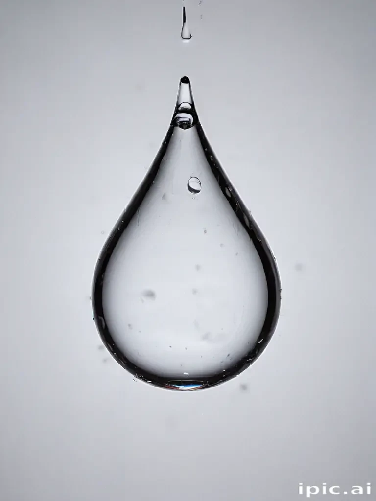 transparent water drop