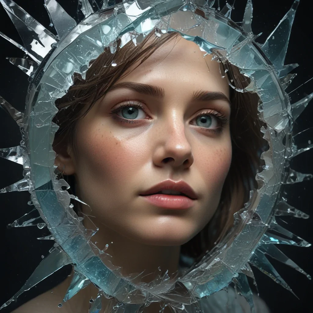 broken glass overlay