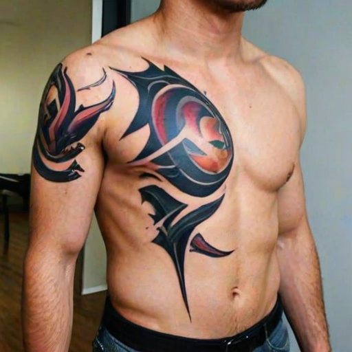 male rib tattoos