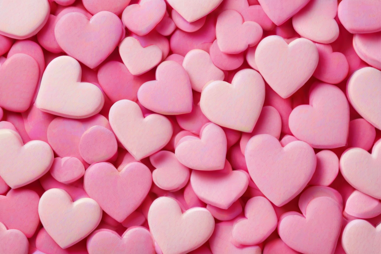 pink hearts background