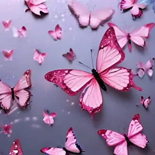 glitter butterfly wallpaper