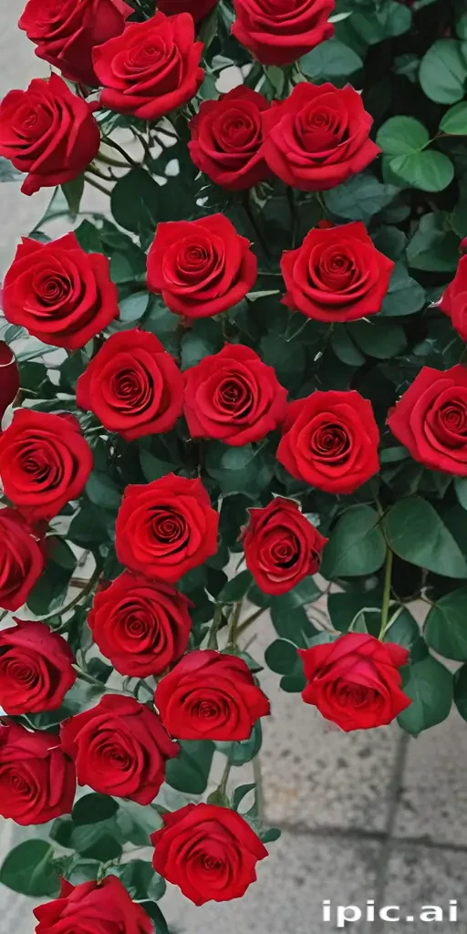 red roses aesthetic