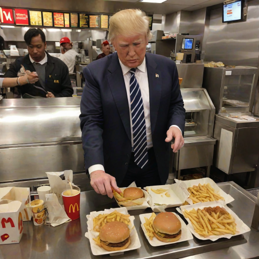donald trump working at mcdonalds
