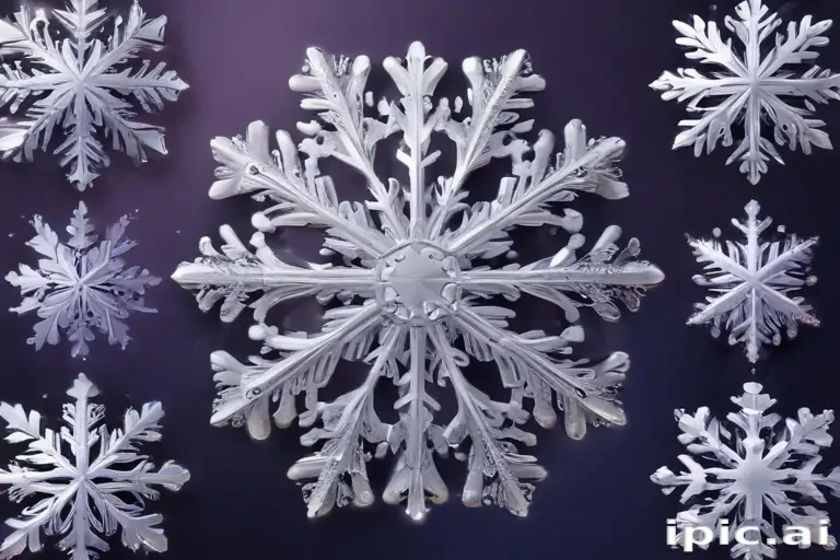 snowflake clipart free