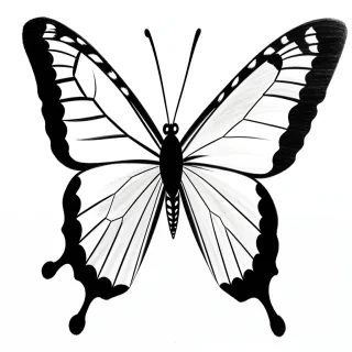 drawing butterfly