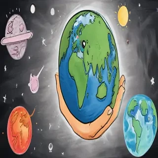 earth cartoon drawing
