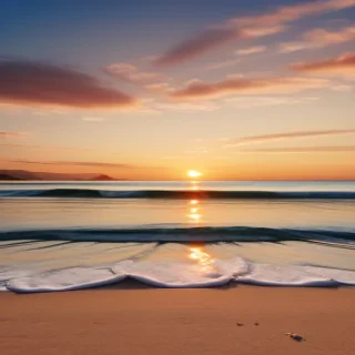 beach background sunset