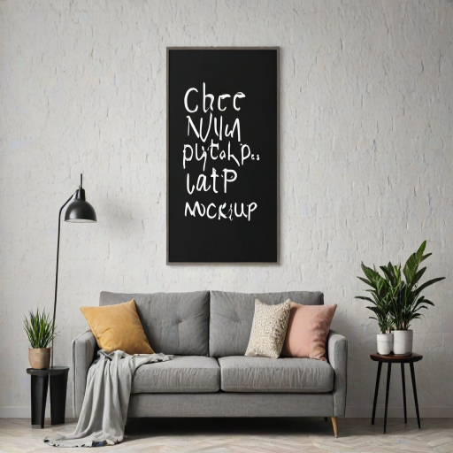 free wall art mockup