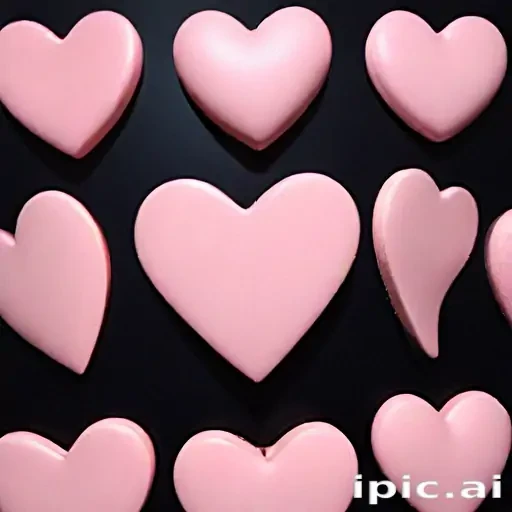 pink hearts aesthetic