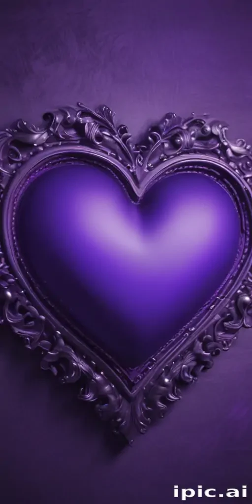 purple wallpaper heart