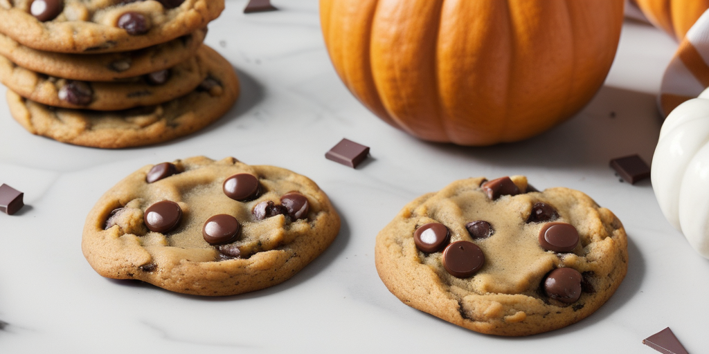chewy pumpkin chocolate chip cookies