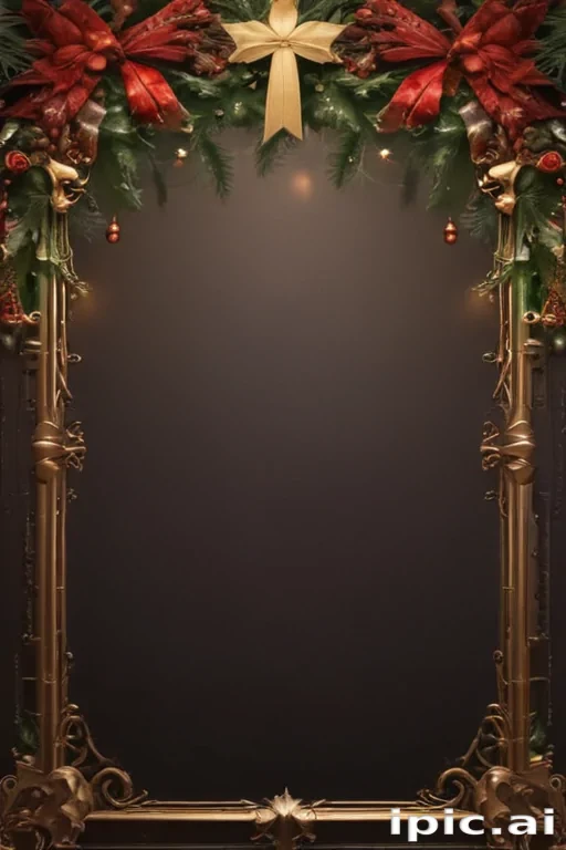 christmas background frame