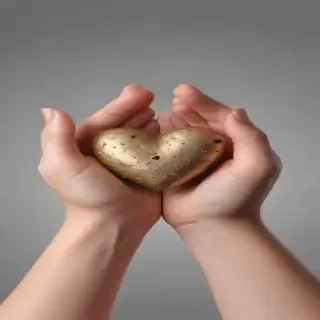 hand heart clipart