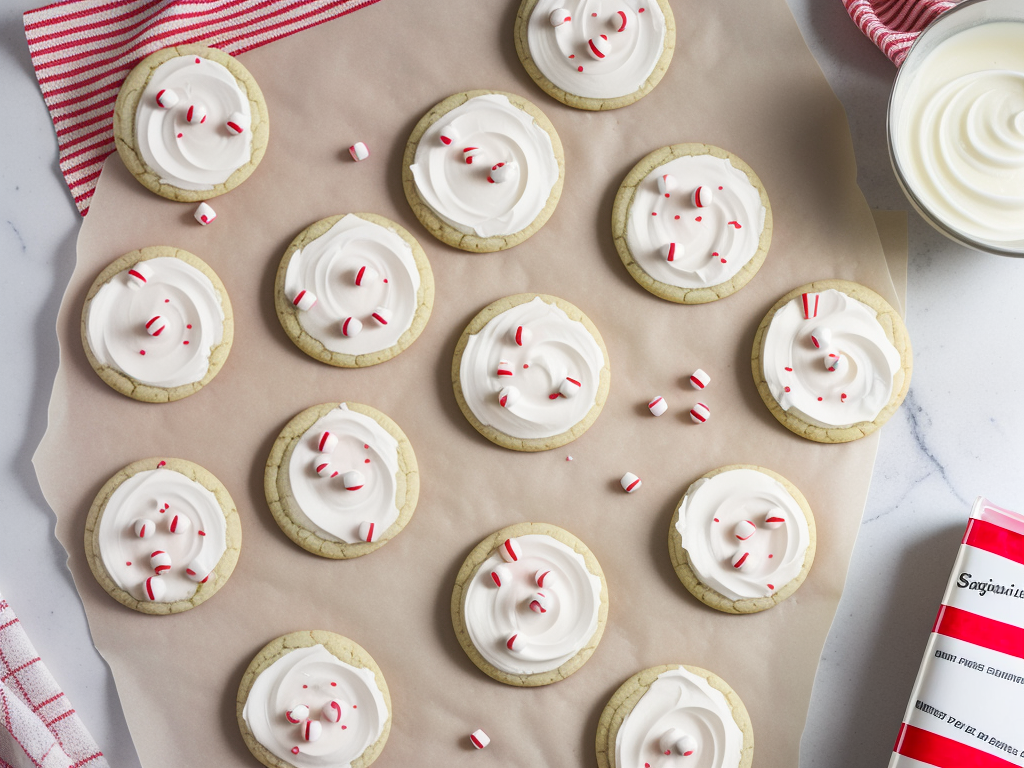 peppermint sour cream sugar cookies