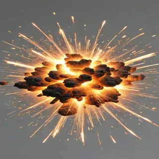 explosion transparent background