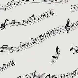 music notes transparent