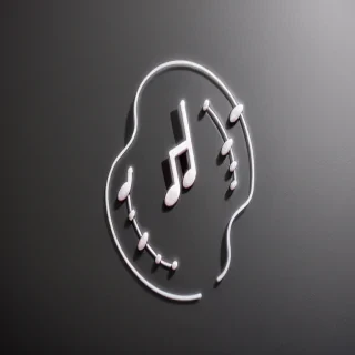 transparent music note