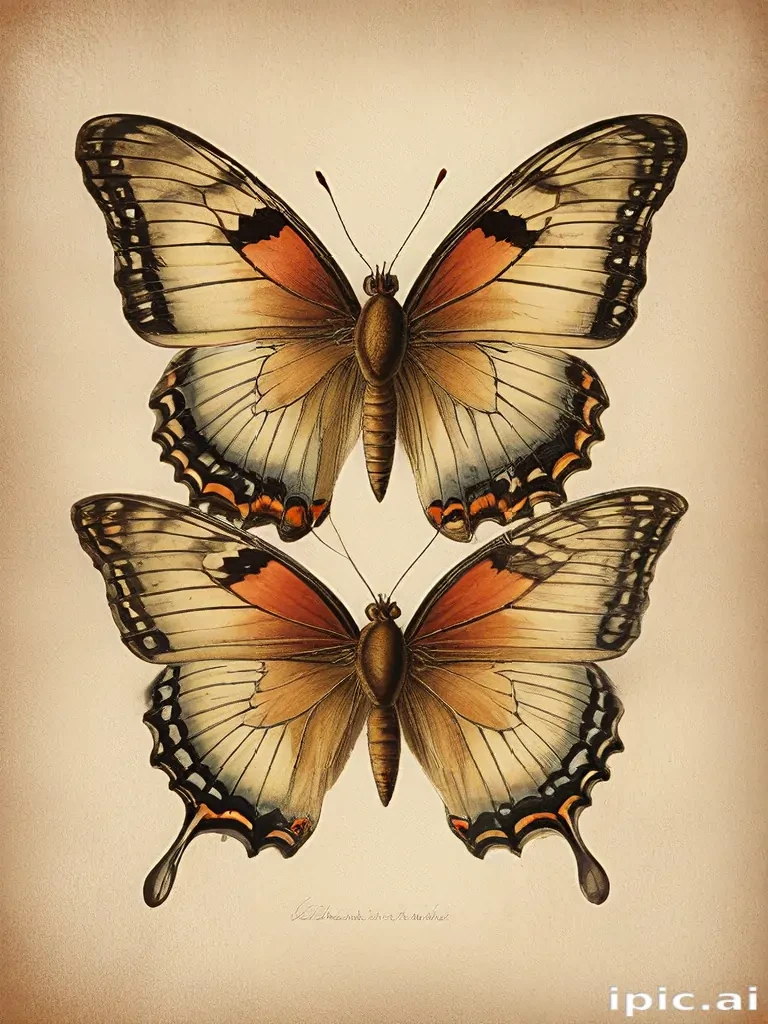 vintage butterfly illustration