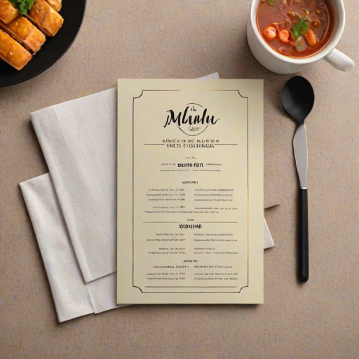 restaurant menu mockup free