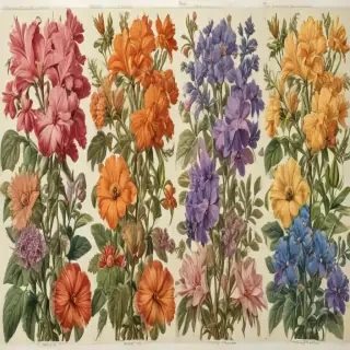 flower color drawings