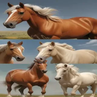 cartoon horses