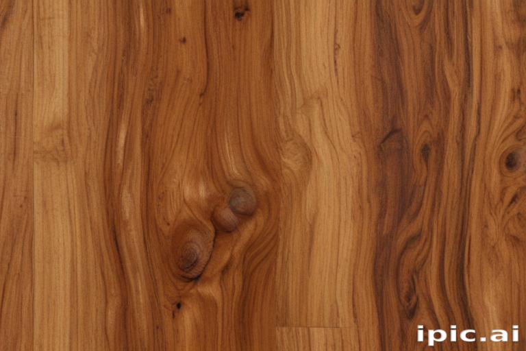 A Beautiful Close-Up of Rich, Natural Wood Grain Texture Patterns.