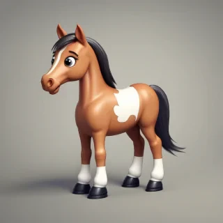 image of a cartoon horse