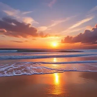 beach background sunset