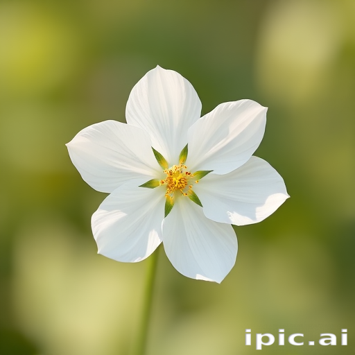 white flower transparent background