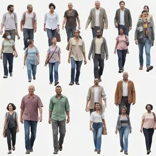 people walk png