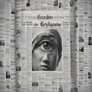 newspaper collage png