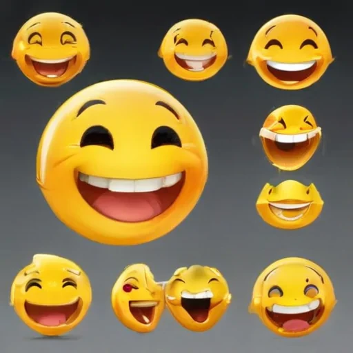 transparent laughing emoji