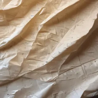 wrinkled paper overlay