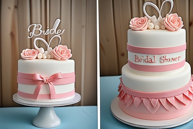 what to write on bridal shower cake