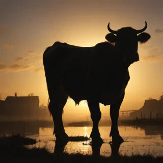 cow silhouette