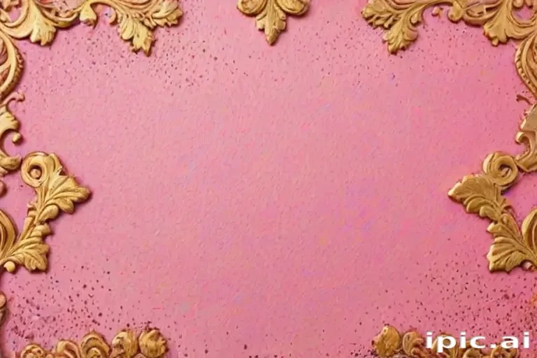 pink and gold background